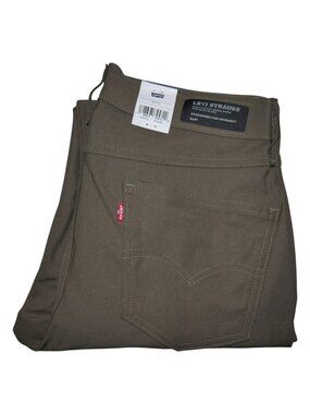 Levis 514 Tech Pants Men's Size 30x32 Crocodile Brown Lightweight Performance